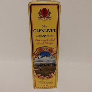 Vintage Glenlivet Classic Golf Courses of Scotland Tin box, Royal Troon